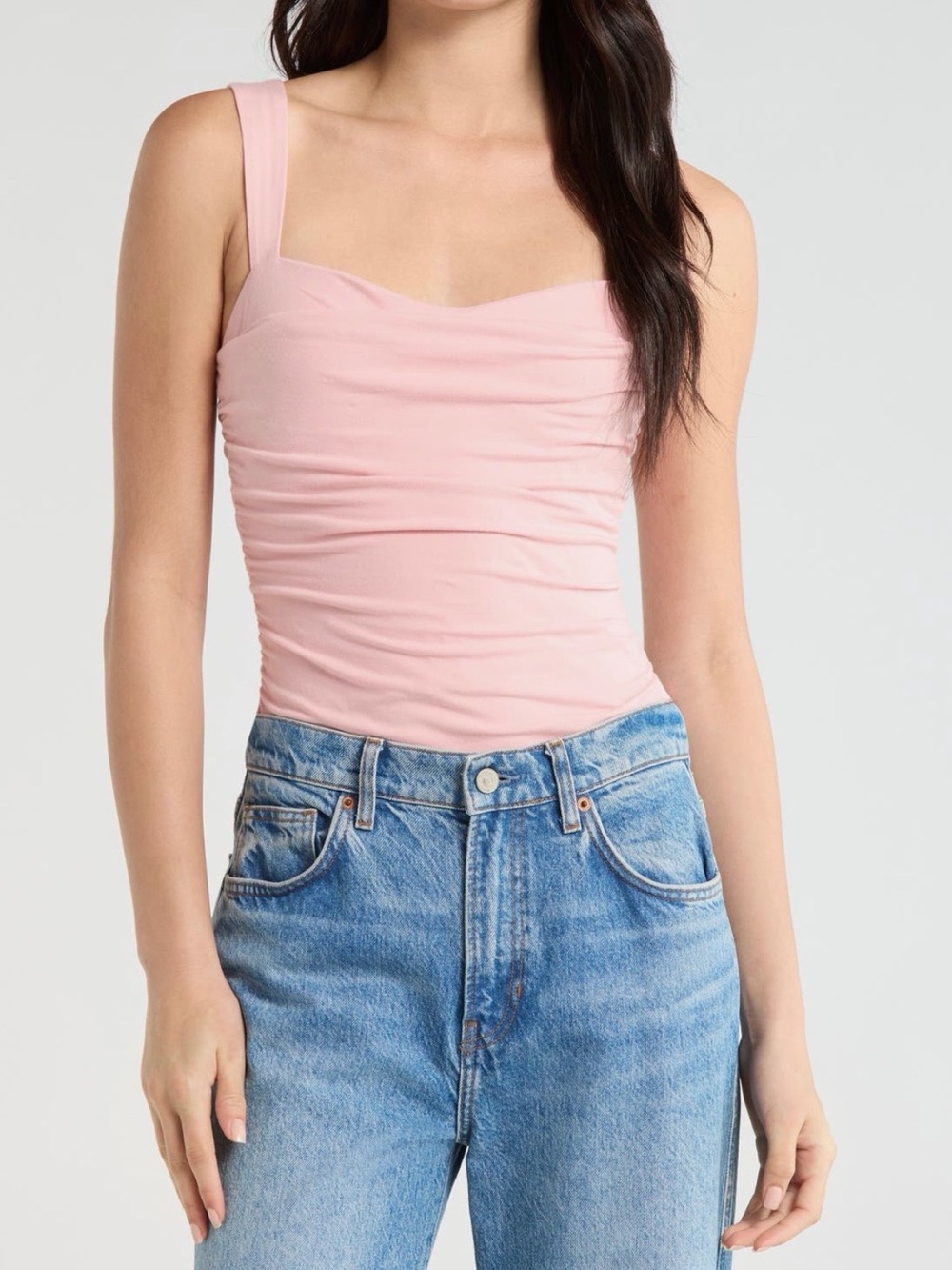 NWT Reformation Trish Ruched Tank in Lotus